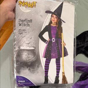 Spirit Kids Purple and Black Darling Witch Costume